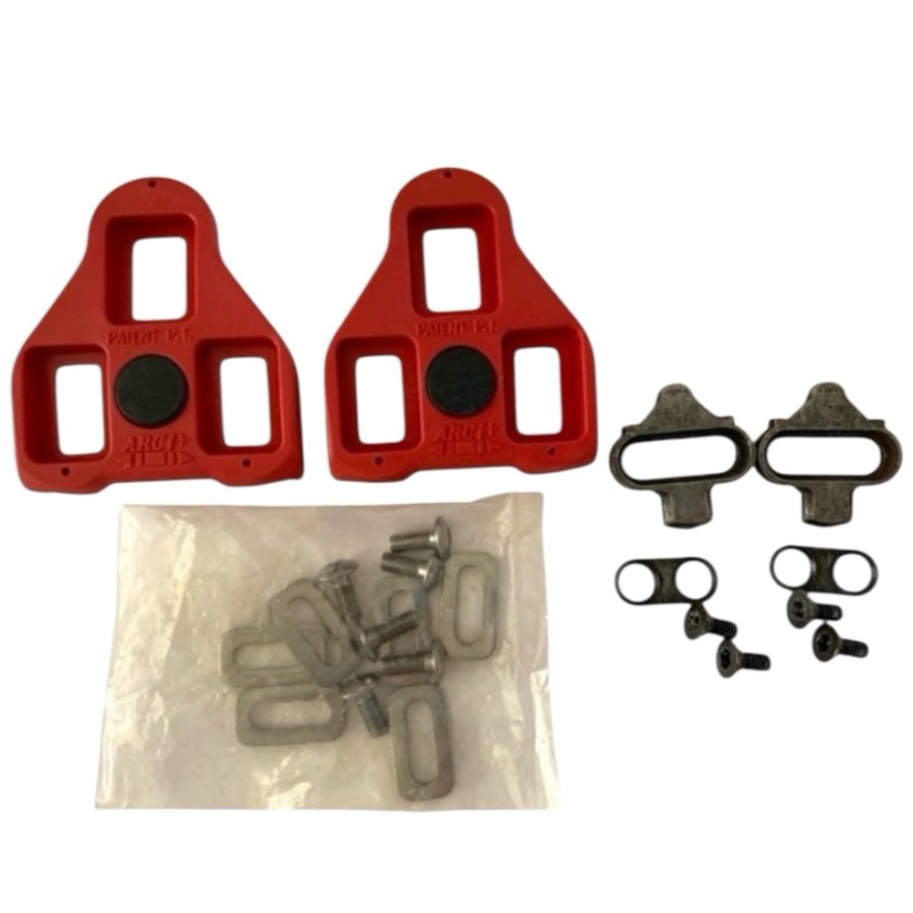 New ARC 1+ Peloton Look Delta Compatible Cleats & Used Shimano SPD SH-51 Cleats
